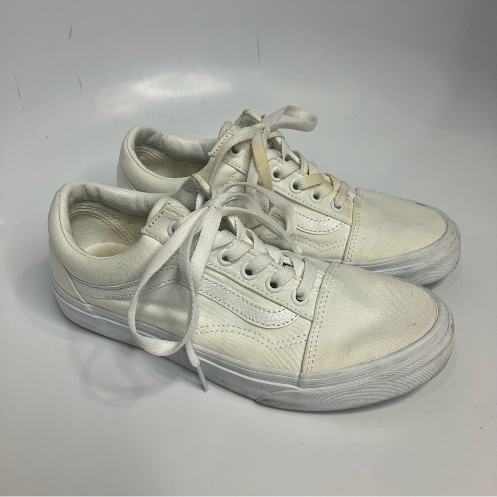Vans‎ all white old skool sneakers size 7.5